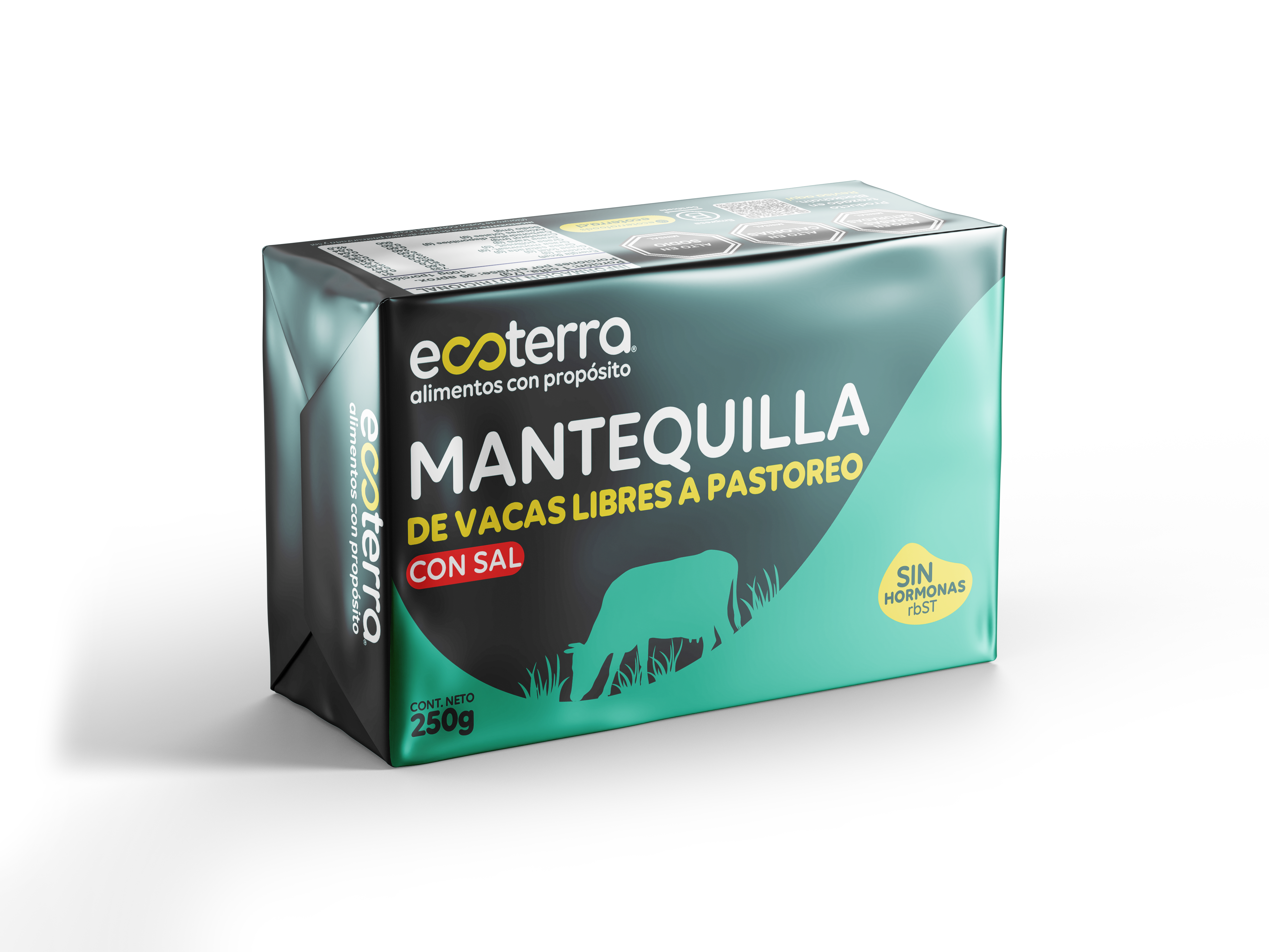 Caja 20 unidades - 250 gr - Mantequilla con Sal Ecoterra