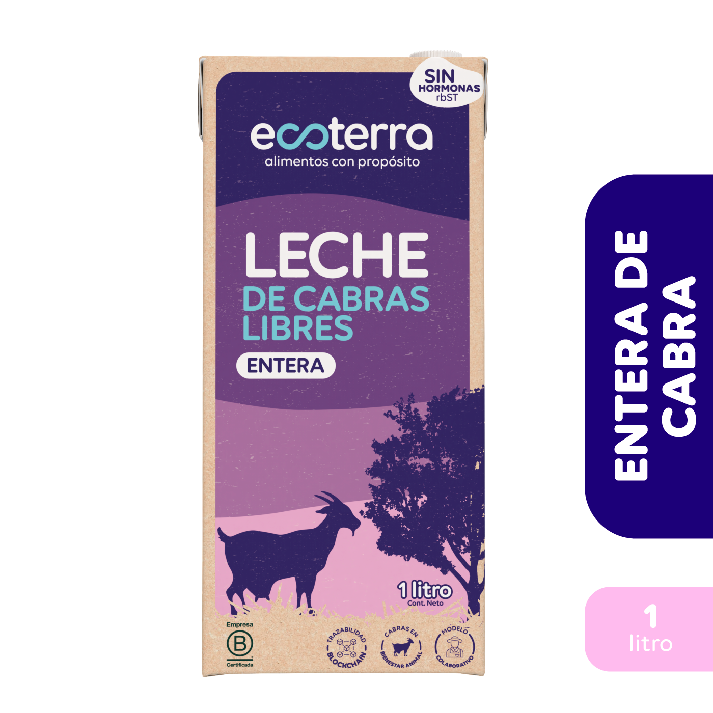 1 Lt - Leche de Cabra Ecoterra