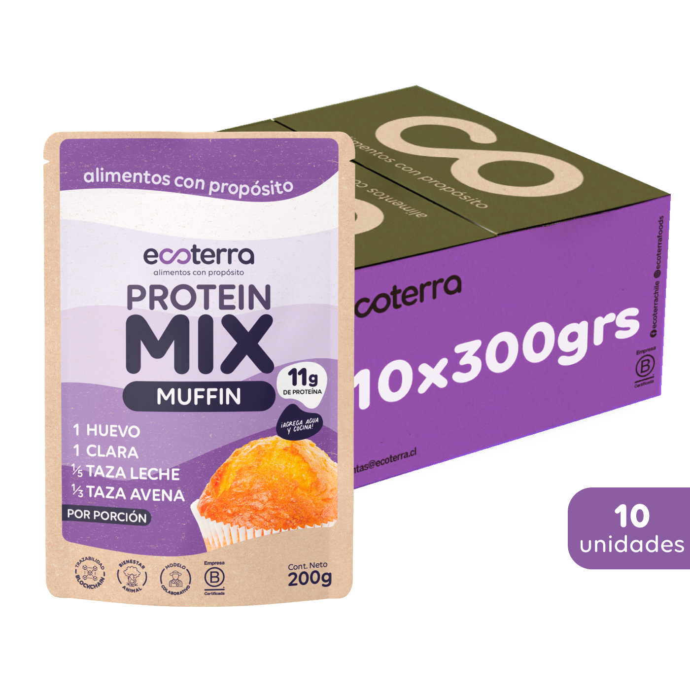 Caja 10 Protein Mix - Muffin