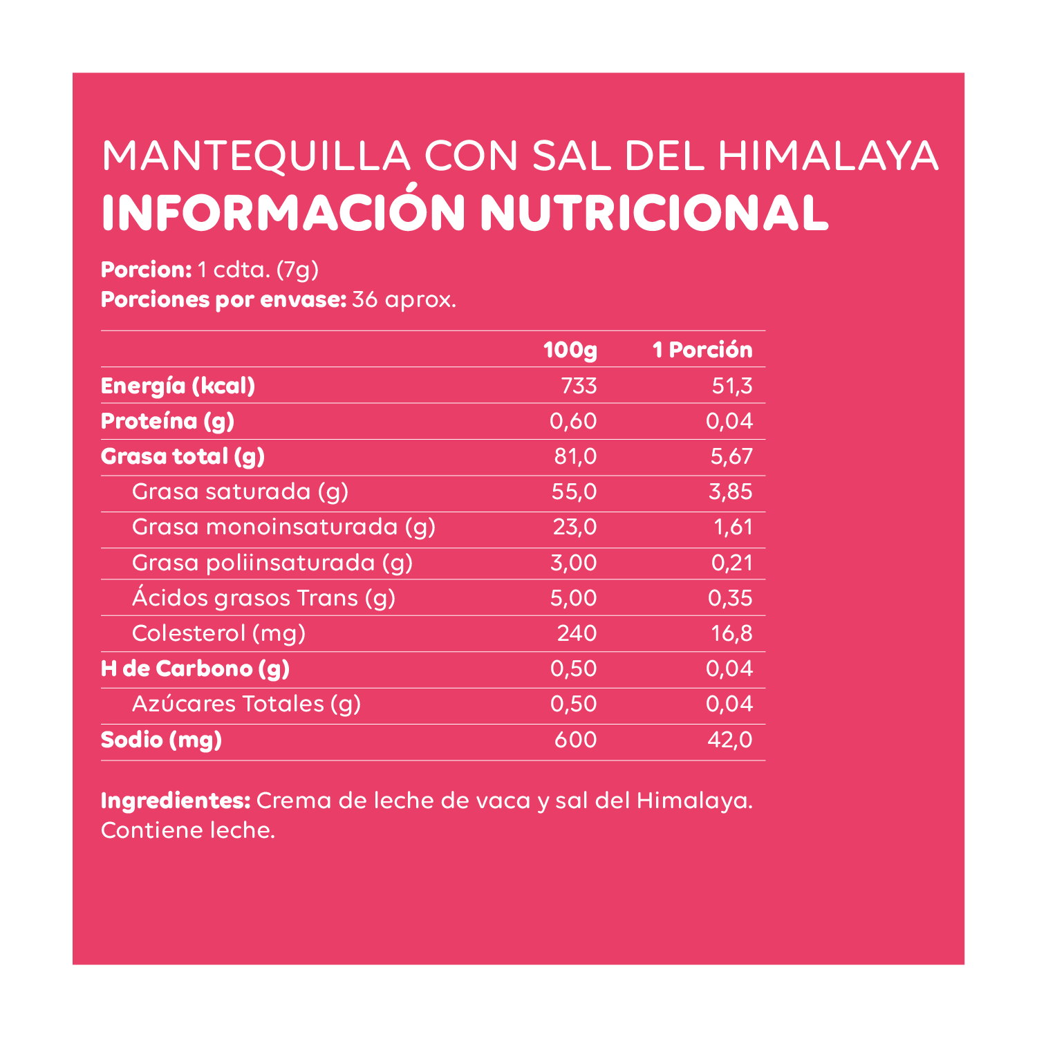 250 gr - Mantequilla con Sal del Himalaya Ecoterra