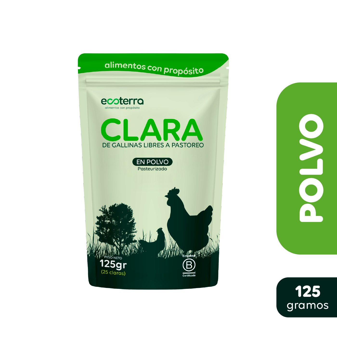 125 gr - Clara Ecoterra de Huevo en polvo pasteurizada