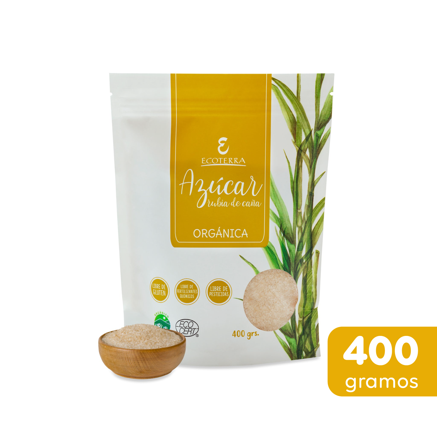 Azúcar orgánica Ecoterra 400 g