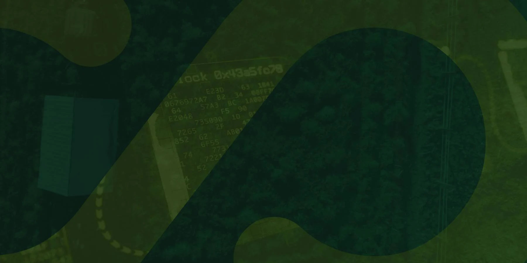 Fondo corporativo oscuro de Ecoterra con tramas tecnológicas y códigos de trazabilidad por blockchain para alimentos orgánicos certificados.