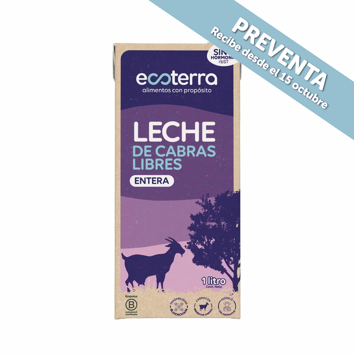 1 Lt - Leche de Cabra Ecoterra