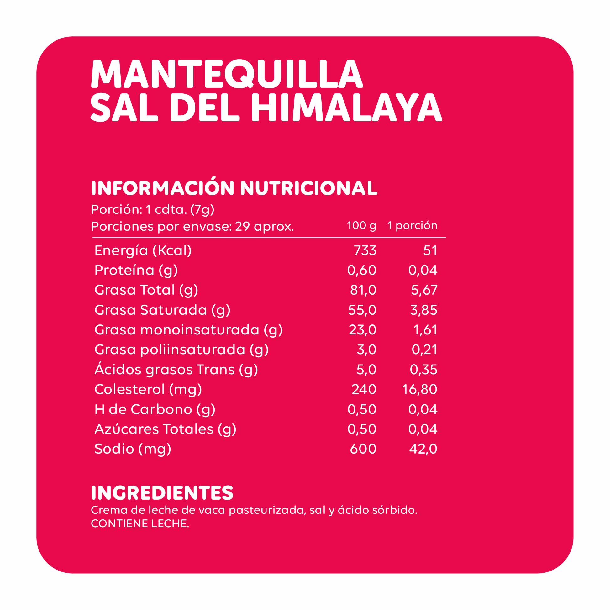 250 gr - Mantequilla con Sal del Himalaya Ecoterra