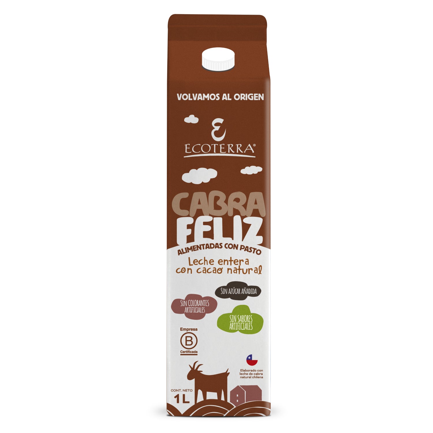 Leche de Cabra Cacao 1 lt Ecoterra