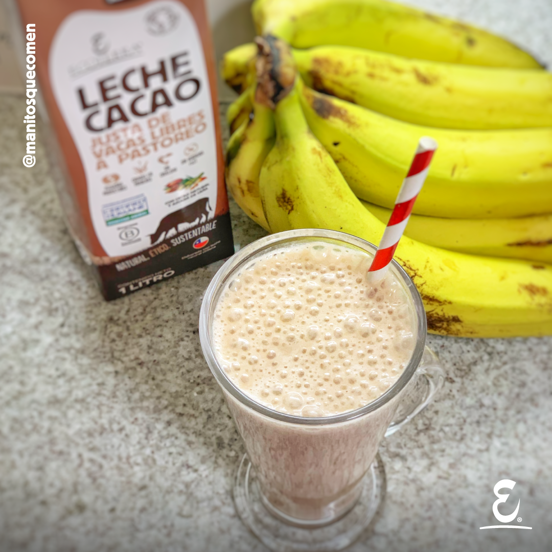 Receta: Leche Cacao con Plátano