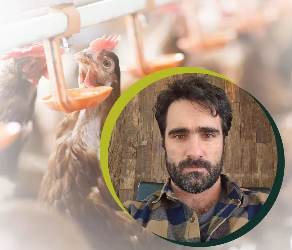 Pablo Albarrán, fundador y CEO de Ecoterra, en entrevista sobre avicultura sustentable y producción de huevos de gallinas libres a pastoreo con certificación Certified Humane