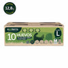 Estuche de 10 huevos de gallinas libres a pastoreo calibre L Ecoterra con 12.8g de proteína, certificación Certified Humane y trazabilidad Blockchain.
