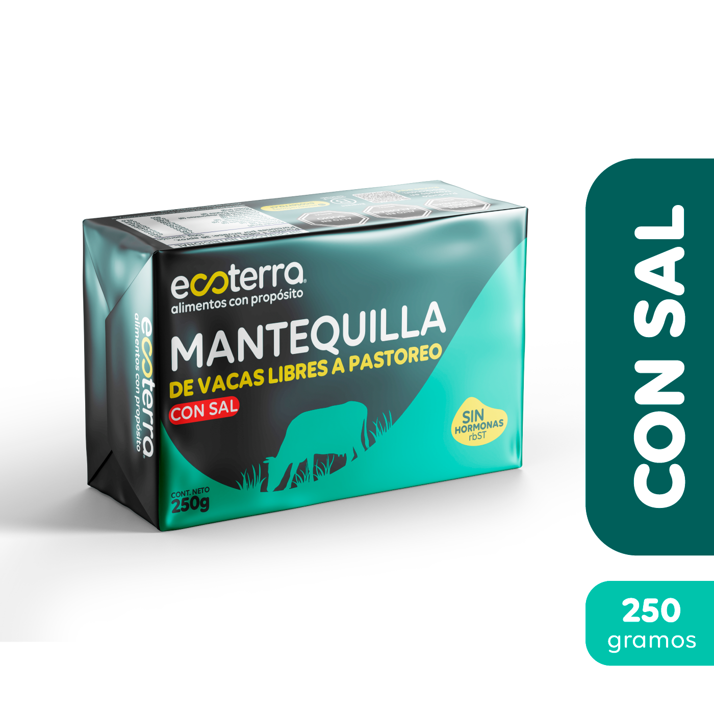 250 gr - Mantequilla con Sal Ecoterra