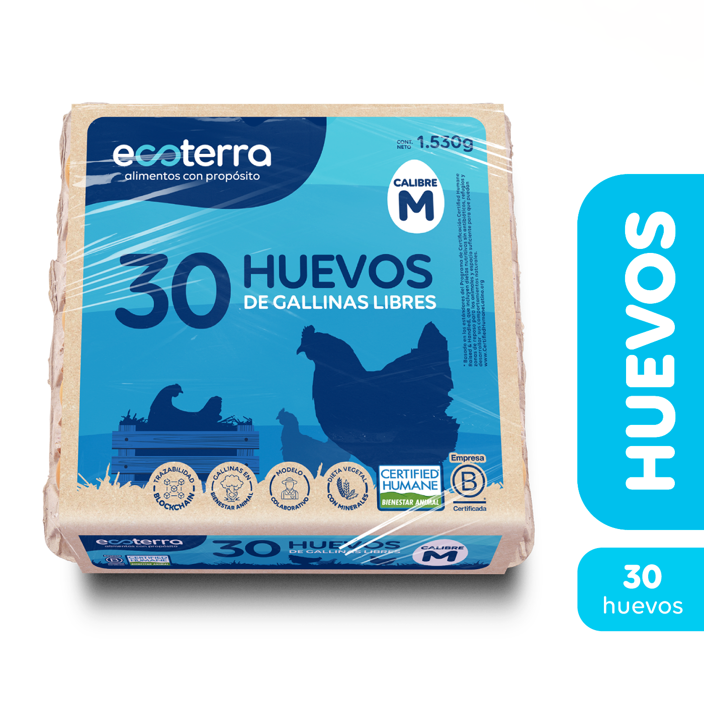 30 Huevos de Gallinas Libre Ecoterra