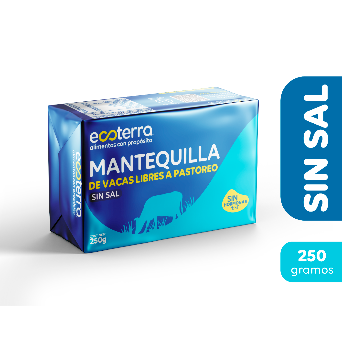 250 gr - Mantequilla sin Sal Ecoterra
