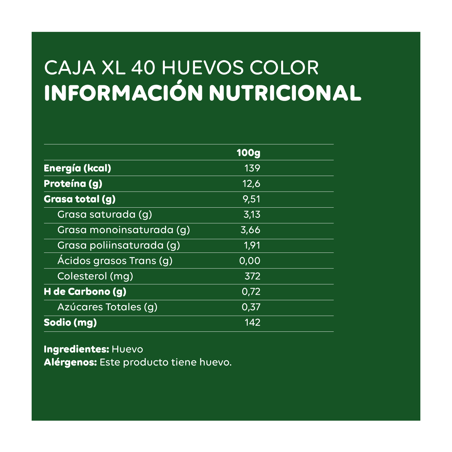 Caja de huevo color gallinas libres
