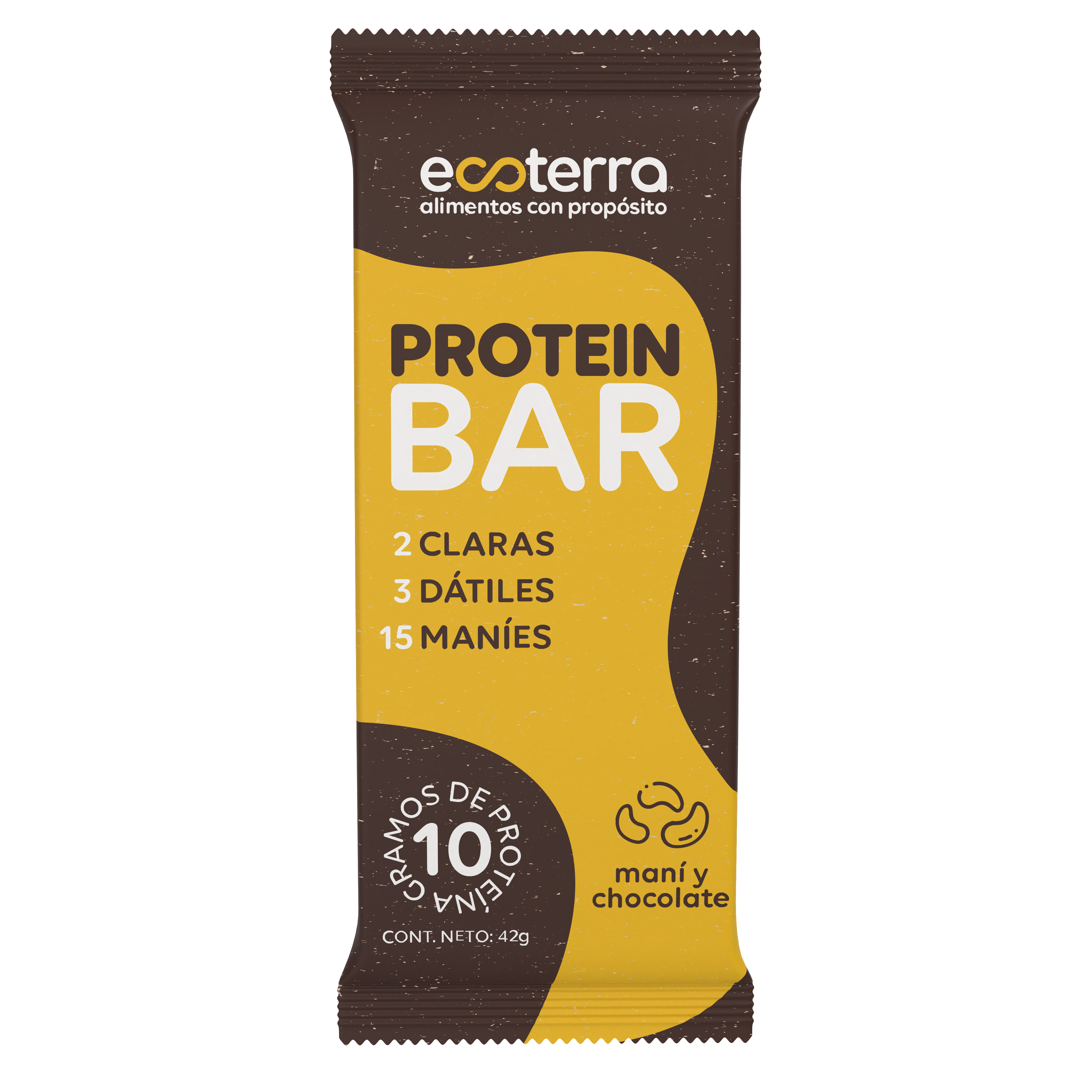 4 unidades - Protein Bar Maní y Chocolate
