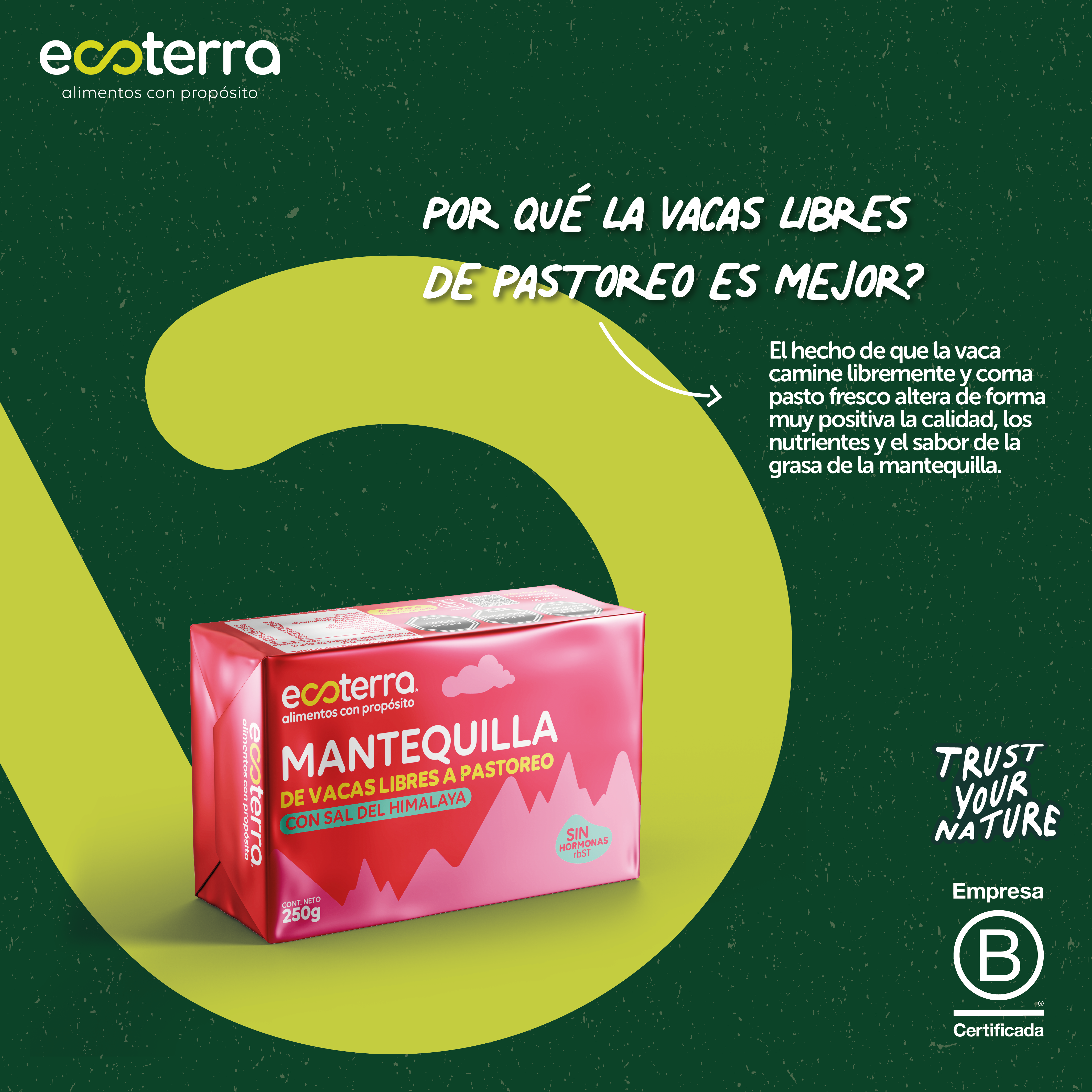 250 gr - Mantequilla con Sal del Himalaya Ecoterra