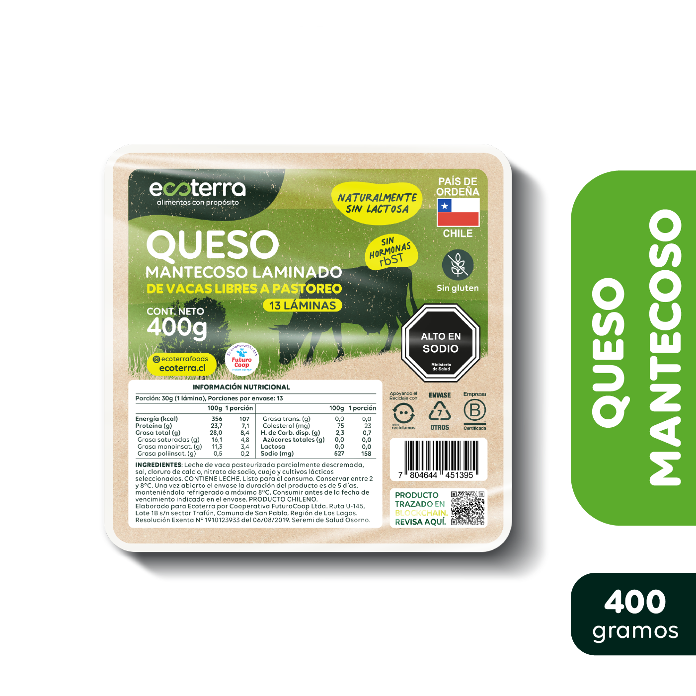 400grs - Queso Mantecoso de Vacas Libres