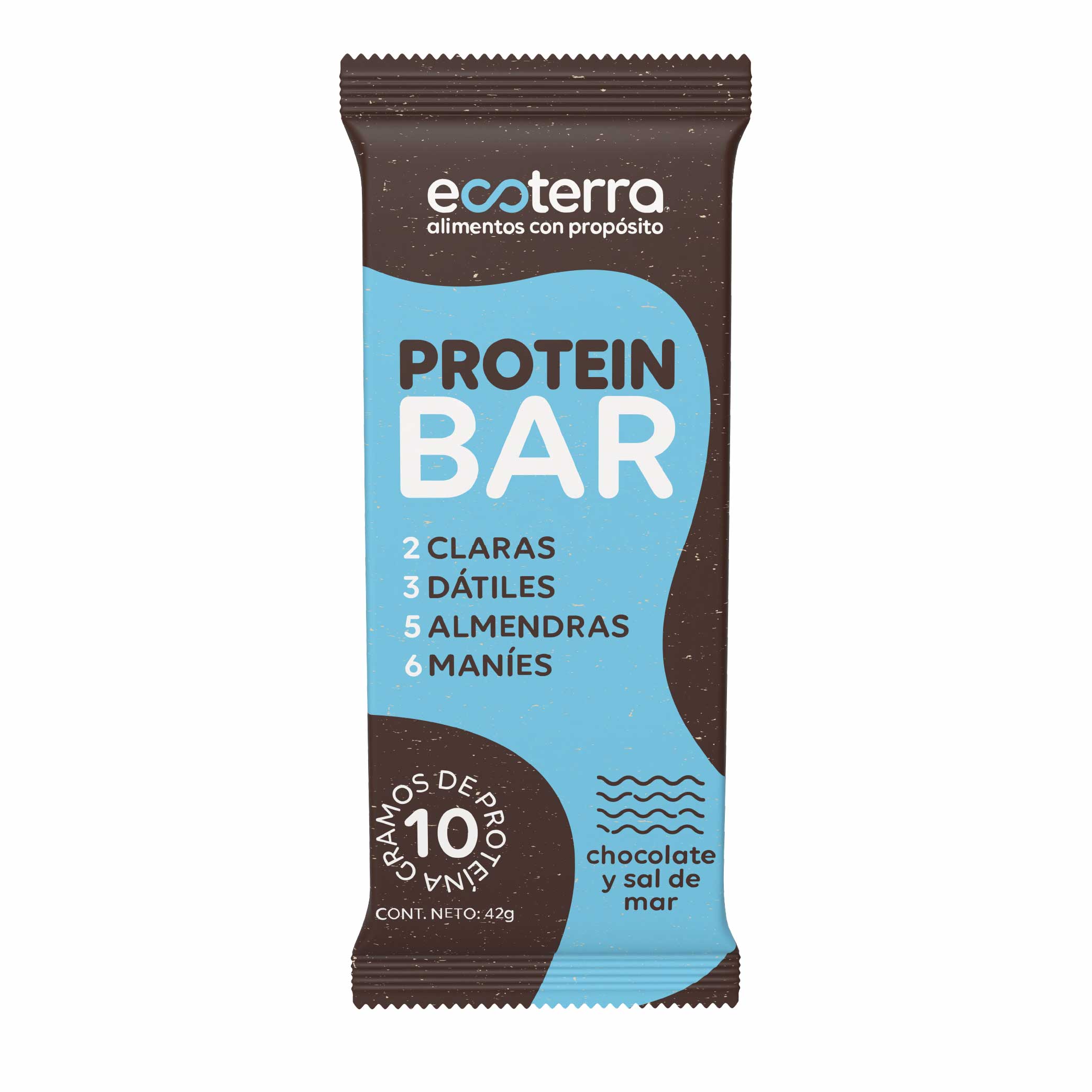 Estuche 4 unidades - Protein Bar Chocolate Sal de Mar