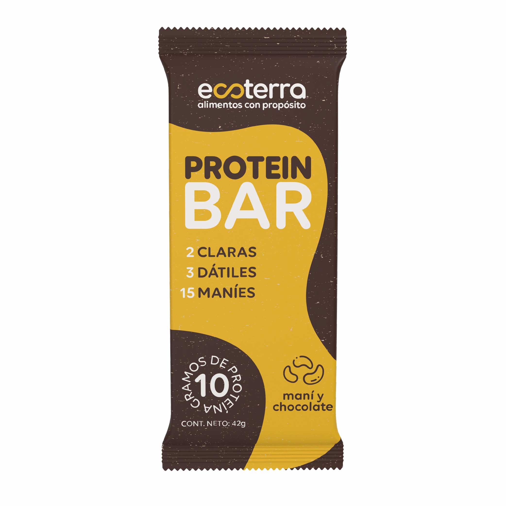 Estuche 4 unidades - Protein Bar Maní y Chocolate