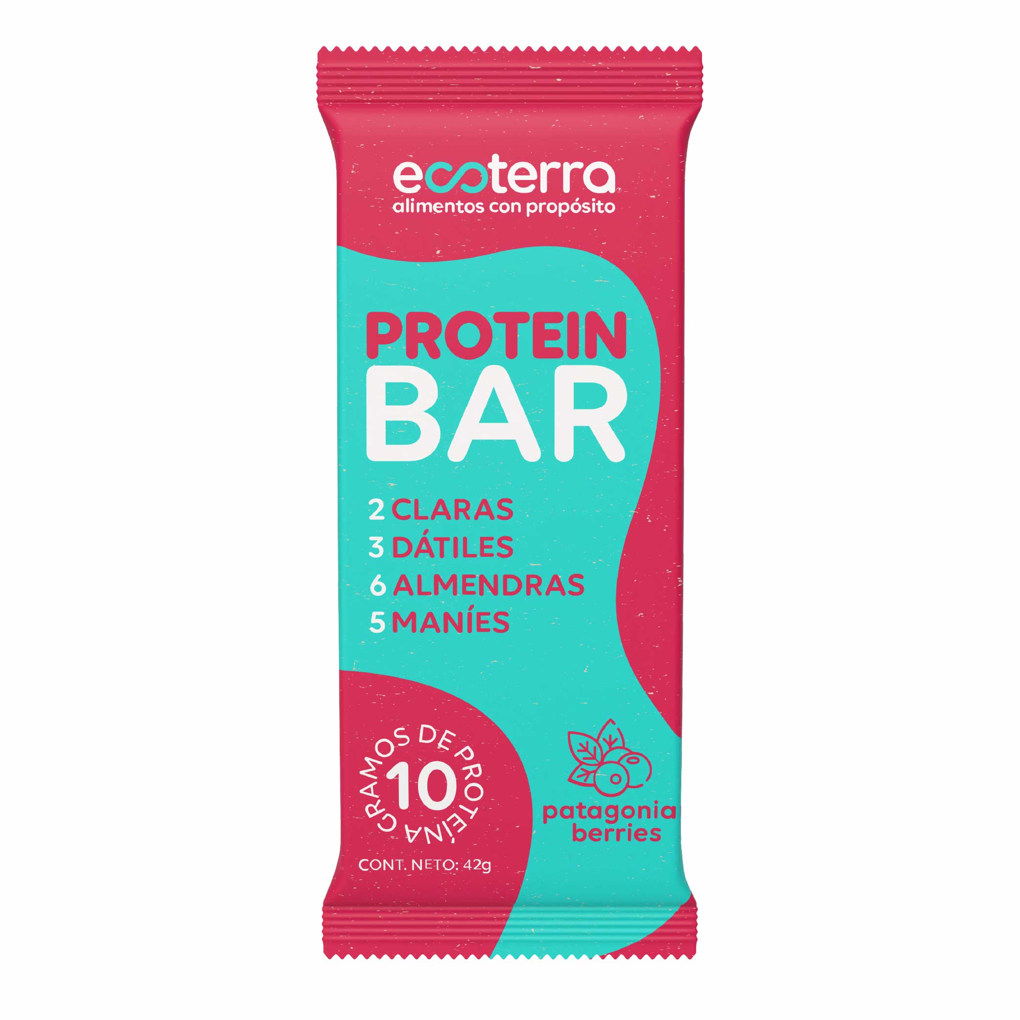 Estuche 4 unidades - Protein Bar Patagonian Berries