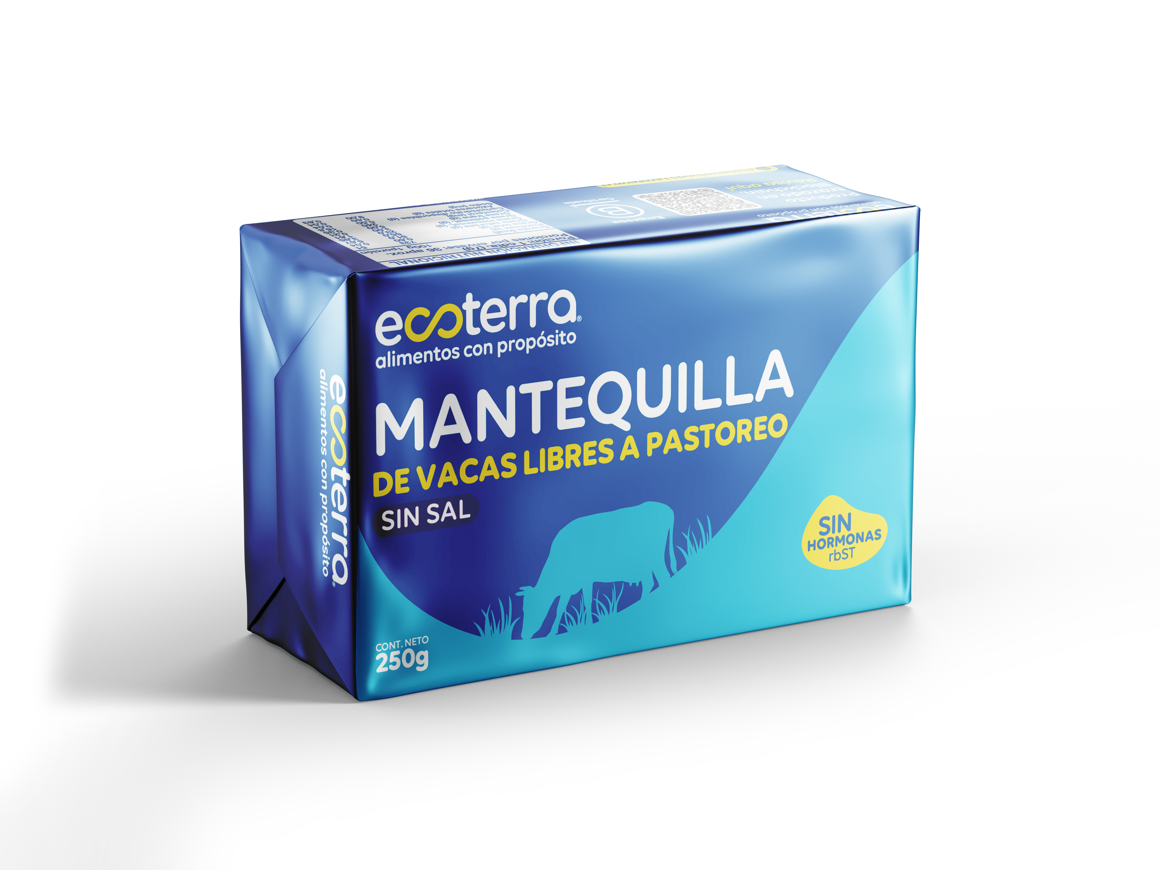 Caja 20 unidades - 250 gr - Mantequilla sin Sal Ecoterra
