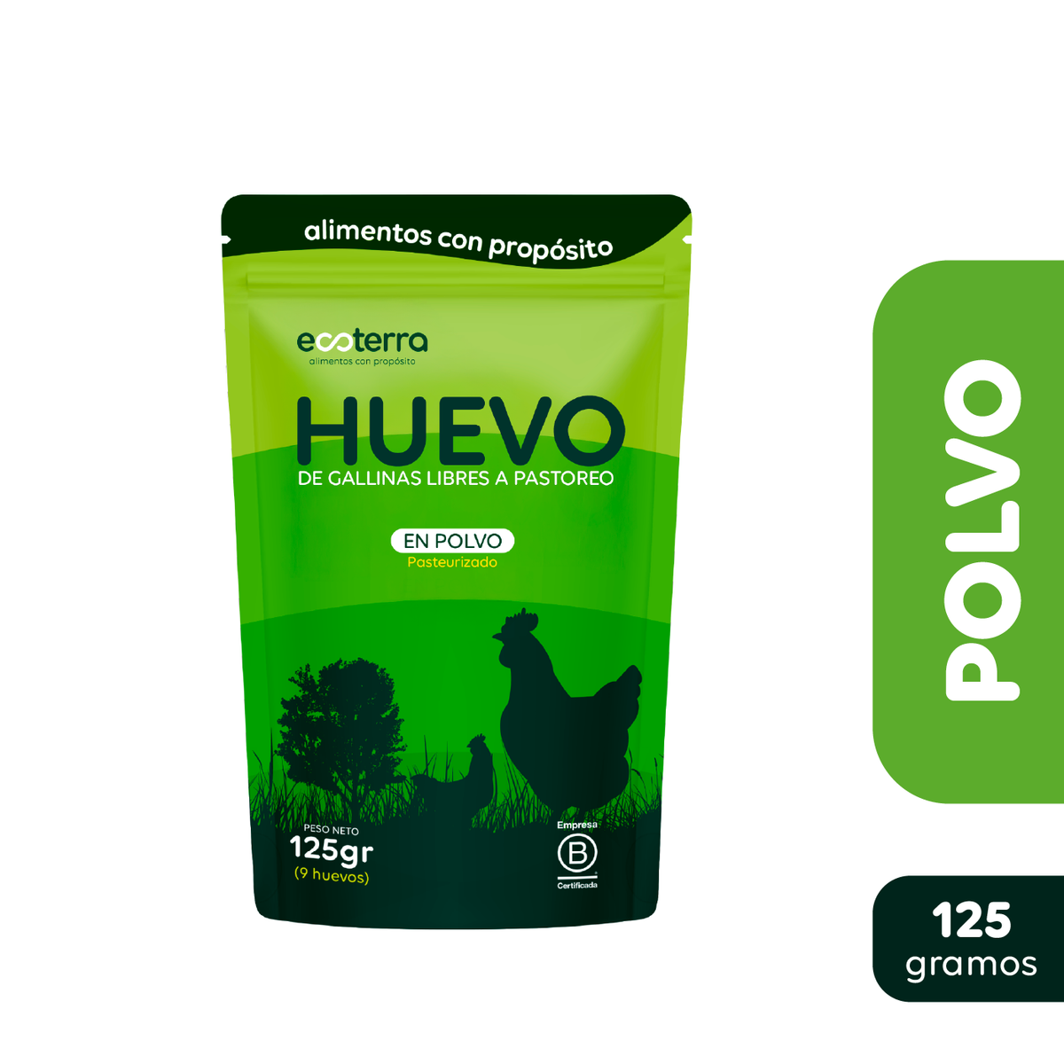 125 gr - Huevo en polvo pasteurizado Ecoterra