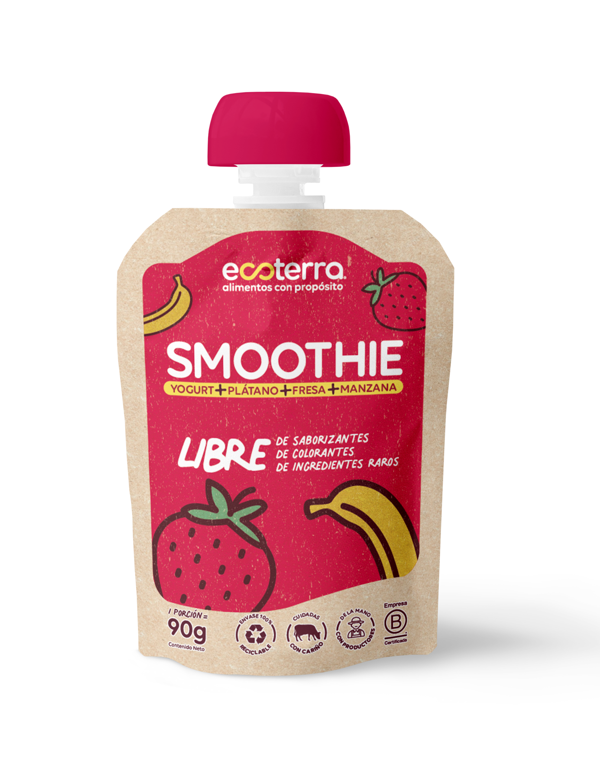 Caja 36 - Smoothie - Plátano, Fresa y Manzana
