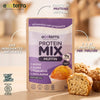 Empaque de mezcla para muffin proteico Ecoterra con 11 gramos de proteína por porción elaborada con ingredientes naturales