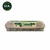 Estuche de 12 huevos de gallinas libres a pastoreo calibre L marca Ecoterra con 12.8g de proteína