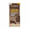 Caja de 1 litro de leche orgánica entera Ecoterra de vacas libres a pastoreo, envase tetrapak, certificada Certified Humane, sin hormonas rbST ni transgénicos.