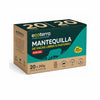 Caja máster de 20 unidades de 250g de Mantequilla Ecoterra de vacas libres a pastoreo con sal, formato mayorista de 5kg, sin hormonas rBST, con certificación Empresa B y sello de pastoreo regenerativo.