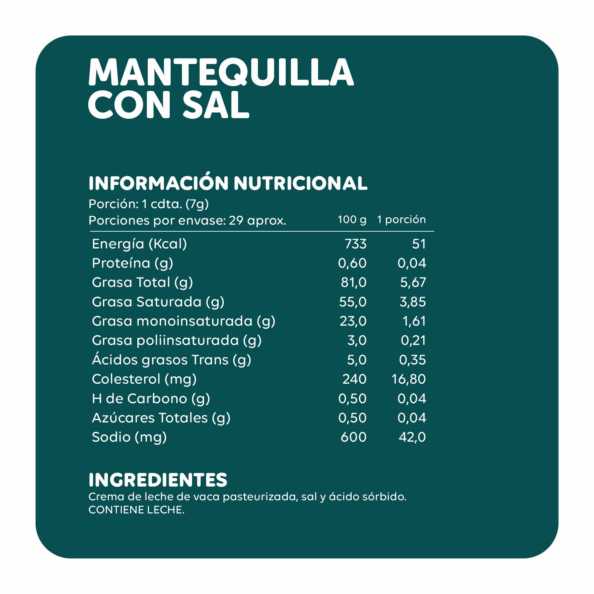 250 gr - Mantequilla con Sal Ecoterra