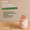 Batido cremoso de proteína de clara de huevo en polvo Ecoterra con frutos rojos, avena y yoghurt natural