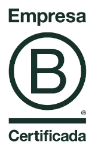 Sello de Empresa B Certificada de Ecoterra que avala su compromiso con el impacto social, ambiental y el comercio justo