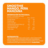 Tabla de información nutricional e ingredientes del smoothie ecoterra de yogurt mango pera y manzana en pouch de 90g con cultivos lacteos