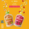 Smoothie ecoterra de frutas naturales con yogurt libre de saborizantes colorantes e ingredientes artificiales en envases reciclables de 90g
