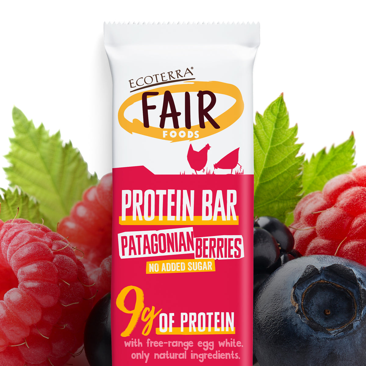 Fair Foods Protein Bar Patagonian Berries 12 un