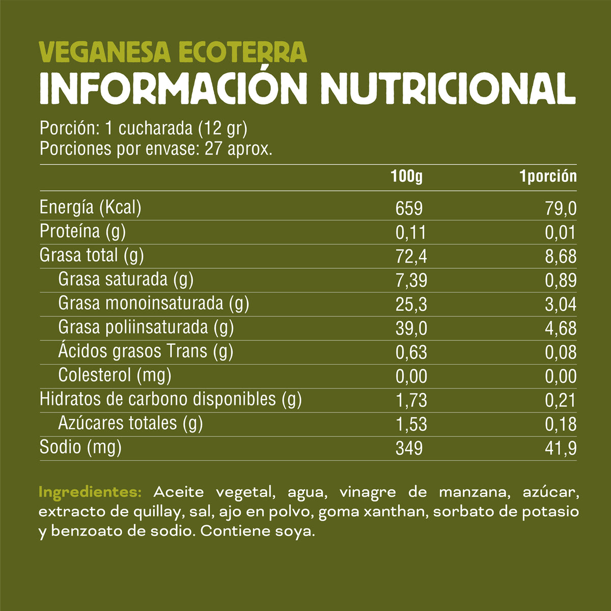 Veganesa Pet 320 gr Ecoterra